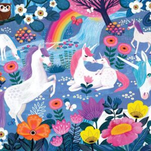 puzzle-dore-100-pieces-au-pays-des-licornes-jeu-occasion-ludessimo-b-13-2081
