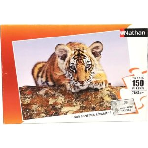 puzzle-150-pieces-jeune-tigre -nathan-jeu-occasion-ludessimo-b-13-4820
